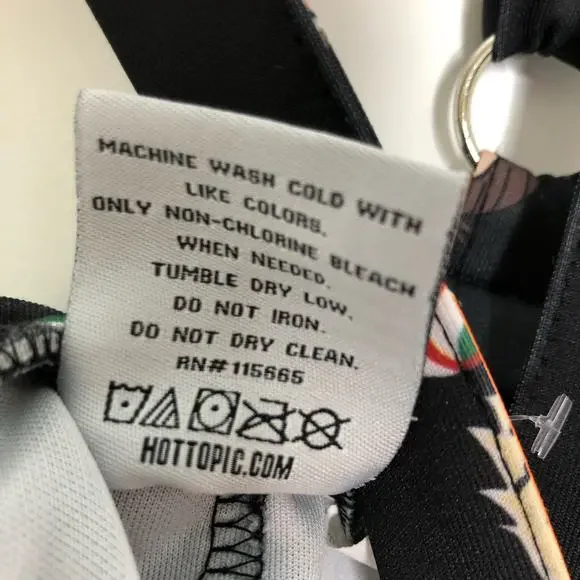 Hot Topic Haikyu!! Chibi Characters Suspender Skater Skirt  Jr. S Anime Grunge - Picture 3 of 5